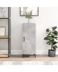 Buffet Gris béton 34,5x34x90 cm Bois d'ingénierie | Mobilier & Déco