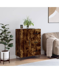 Buffet chêne fumé 69,5x34x90 cm bois d'ingénierie | Mobilier & Déco