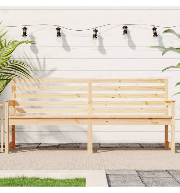 Banc de jardin 203,5x48x91,5 cm bois massif de pin | Mobilier & Déco