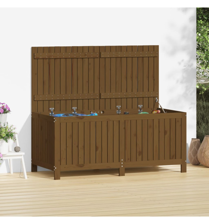 Boîte de rangement de jardin Marron miel 147x68x64 cm Bois pin | Mobilier & Déco