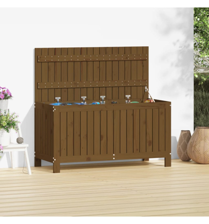 Boîte de rangement de jardin Marron miel 115x49x60 cm Bois pin | Mobilier & Déco