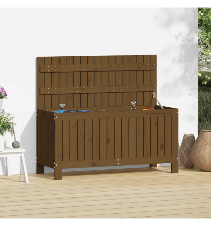 Boîte de rangement de jardin Marron miel 108x42,5x54cm Bois pin | Mobilier & Déco