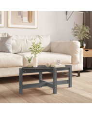 Table basse Gris 87x48x35 cm Bois massif de pin | Mobilier & Déco