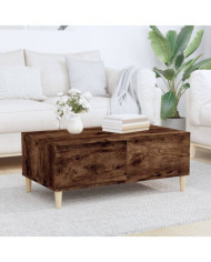 Table basse Chêne fumé 90x50x36,5 cm Bois d'ingénierie | Mobilier & Déco