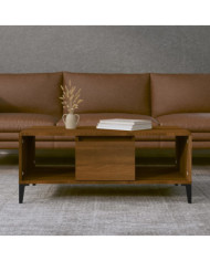 Table basse Chêne marron 90x50x36,5 cm Bois d'ingénierie | Mobilier & Déco