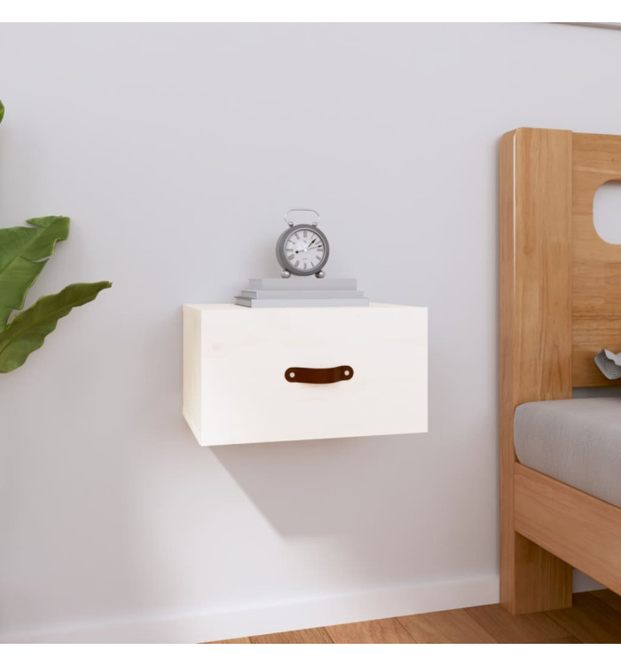 Table de chevet murale Blanc 40x29,5x22 cm | Mobilier & Déco