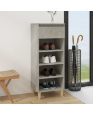 Armoire à chaussures Gris béton 40x36x105 cm Bois d'ingénierie | Mobilier & Déco