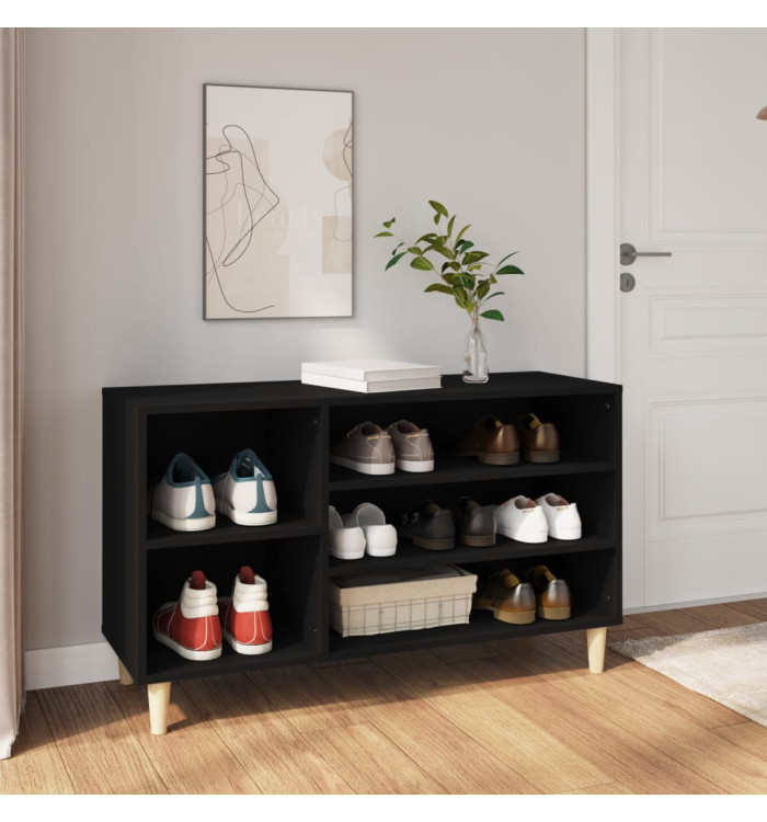 Armoire à chaussures Noir 102x36x60 cm Bois d'ingénierie | Mobilier & Déco