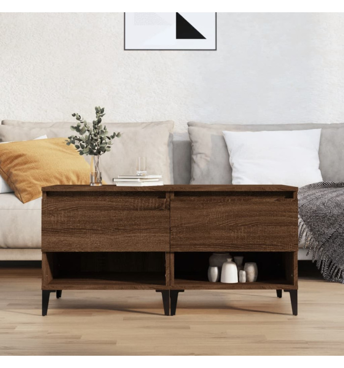 Tables d'appoint 2 pcs Chêne marron 50x46x50 cm Bois ingénierie | Mobilier & Déco