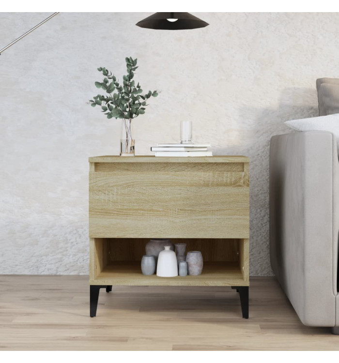 Table d'appoint Chêne sonoma 50x46x50 cm Bois d'ingénierie | Mobilier & Déco