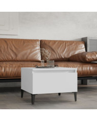 Table d'appoint Blanc 50x46x35 cm Bois d'ingénierie | Mobilier & Déco