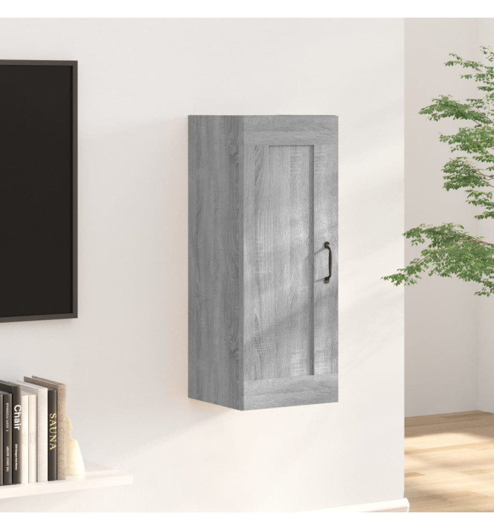 Armoire suspendue Sonoma gris 35x34x90 cm Bois d'ingénierie | Mobilier & Déco