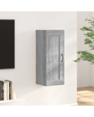 Armoire suspendue Sonoma gris 35x34x90 cm Bois d'ingénierie | Mobilier & Déco