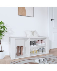 Armoire à chaussures Blanc 100x35x45 cm Bois d'ingénierie | Mobilier & Déco