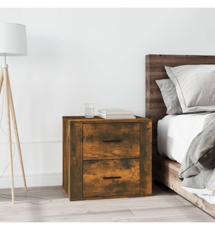 Table de chevet Chêne fumé 50x39x47 cm | Mobilier & Déco