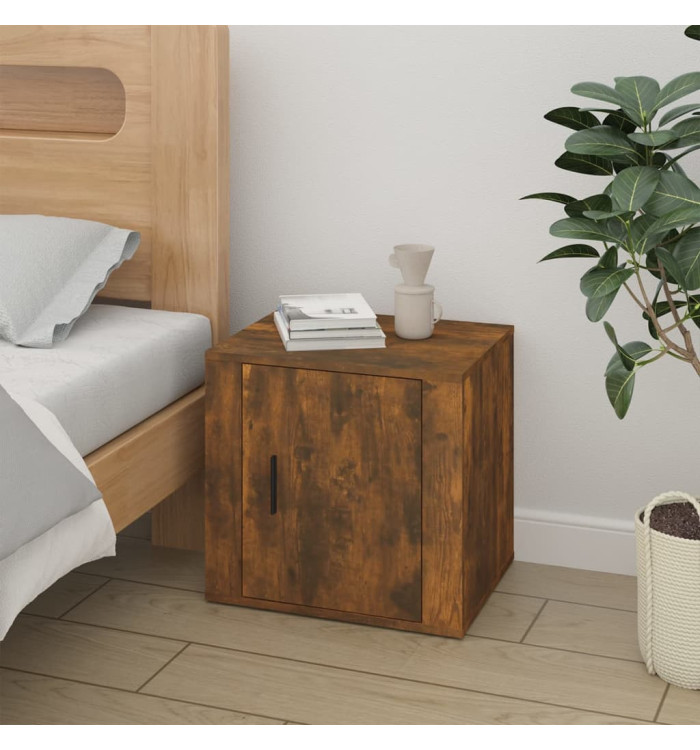 Table de chevet Chêne fumé 50x39x47 cm | Mobilier & Déco