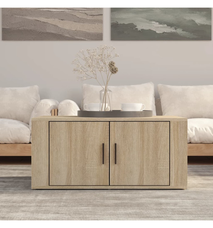 Table basse Chêne sonoma 80x50x36 cm Bois d'ingénierie | Mobilier & Déco