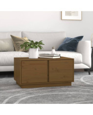 Table basse Marron miel 80x50x40 cm Bois massif de pin | Mobilier & Déco