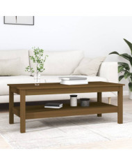 Table basse Marron miel 110x50x40 cm Bois massif de pin | Mobilier & Déco