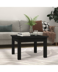 Table basse Noir 45x45x30 cm Bois massif de pin | Mobilier & Déco