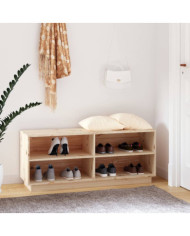 Armoire à chaussures 110x34x45 cm Bois de pin massif | Mobilier & Déco