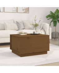 Table basse Marron miel 60x50x35 cm Bois massif de pin | Mobilier & Déco