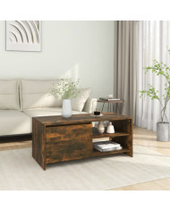 Table basse Chêne fumé 102x50x45 cm Bois d'ingénierie | Mobilier & Déco