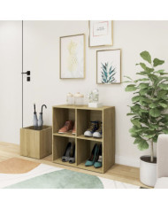 Armoire à chaussures d’entrée chêne sonoma bois ingénierie | Mobilier & Déco