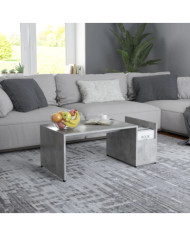 Table basse Gris béton 90x45x35 cm bois d’ingénierie | Mobilier & Déco