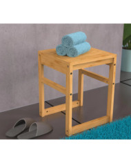 EISL Tabouret de salle de bain 35x35x45 cm bambou | Mobilier & Déco