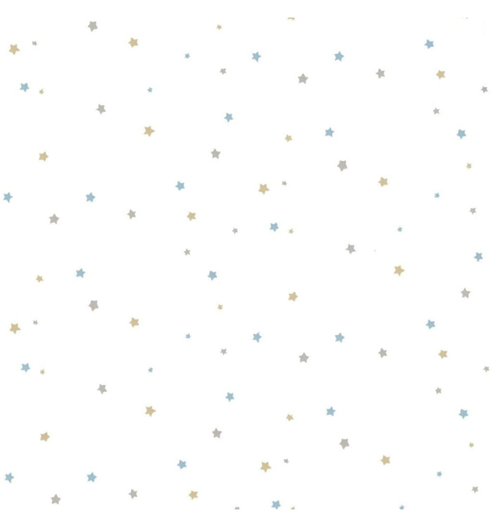 Noordwand Papier peint Mondo baby Little Stars Bleu et blanc | Mobilier & Déco