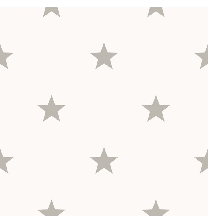 Noordwand Papier peint FriendsetCoffee Little Stars Gris clair et blanc | Mobilier & Déco