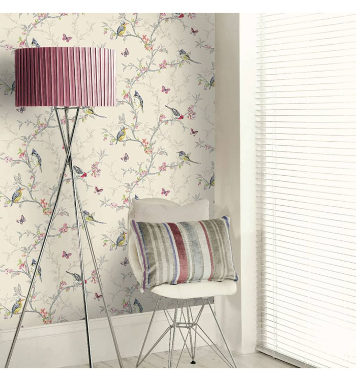DUTCH WALLCOVERINGS Papier peint Phoebe Beige | Mobilier & Déco