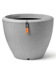 Capi Pot à plantes conique bas Arc Granite 48x35 cm Ivoire | Mobilier & Déco
