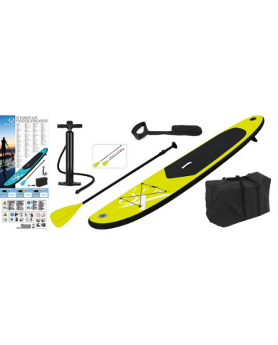 XQ Max Planche à pagaie gonflable 285 cm Vert citron et noir | Mobilier & Déco