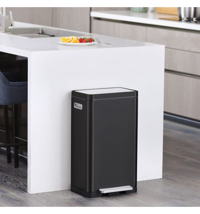 EKO Poubelle à pédale X-Cube 30 L Noir | Mobilier & Déco