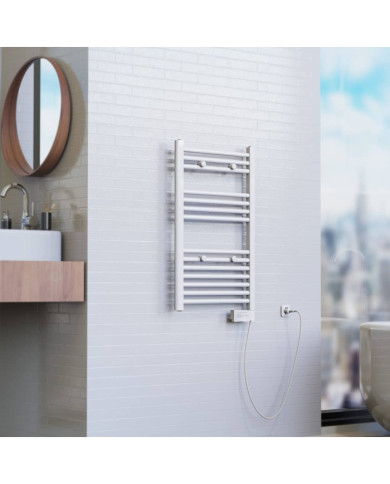 EISL Radiateur de salle de bain avec minuterie Blanc 80x50x15 cm | Mobilier & Déco