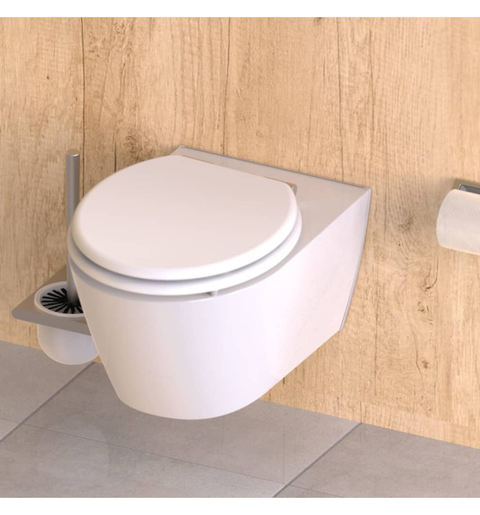 SCHÜTTE Siège de toilette fermeture en douceur SPIRIT WHITE blanc mat | Mobilier & Déco
