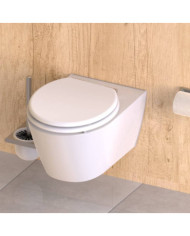 SCHÜTTE Siège de toilette fermeture en douceur SPIRIT WHITE blanc mat | Mobilier & Déco