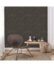 DUTCH WALLCOVERINGS Papier peint Motif de fil Noir | Mobilier & Déco
