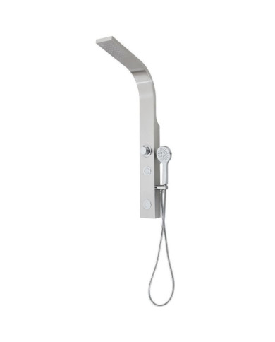 SCHÜTTE Panneau de douche SANSIBAR Couleur d'acier inoxydable | Mobilier & Déco