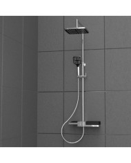 SCHÜTTE Ensemble de douche au-dessus de tête BLUEPERL Chrome | Mobilier & Déco