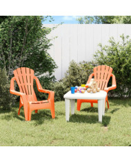 Chaises de jardin pour enfants lot de 2 orange 37x34x44 cm PP | Mobilier & Déco