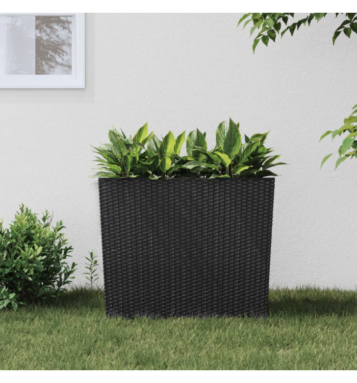 Jardinière et intérieur amovible anthracite 12 /44 L rotin PP | Mobilier & Déco