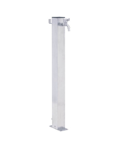 Colonne à eau de jardin 100 cm acier inoxydable carré | Mobilier & Déco