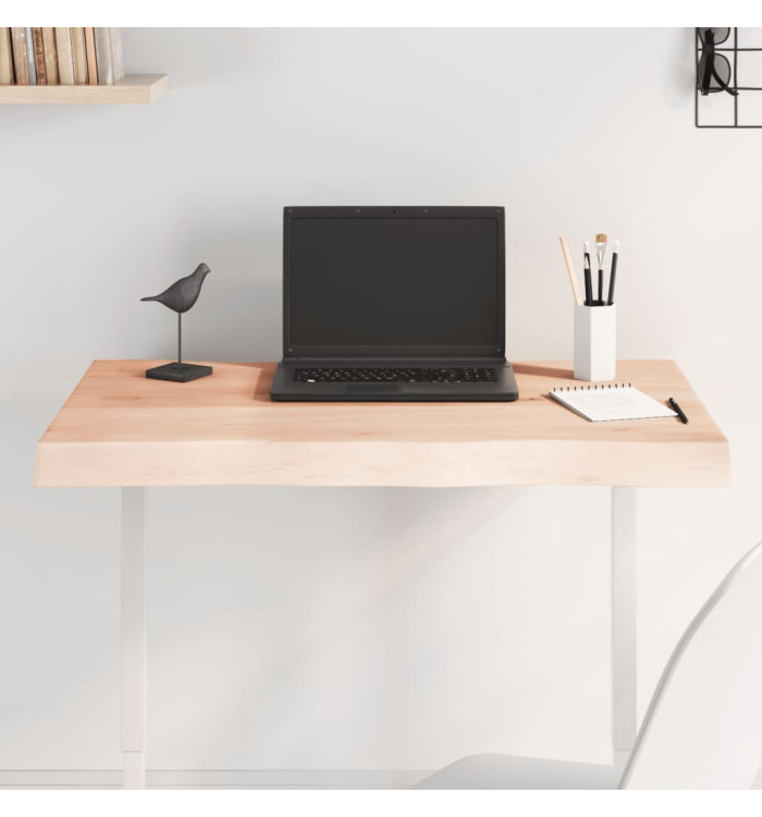 Dessus de table bois massif non traité bordure assortie | Mobilier & Déco