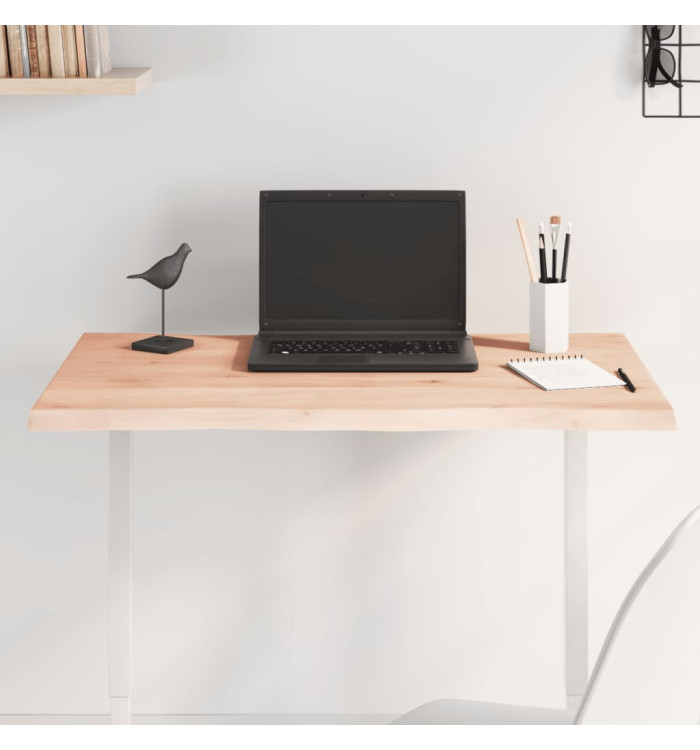 Dessus de table bois chêne massif non traité bordure assortie | Mobilier & Déco