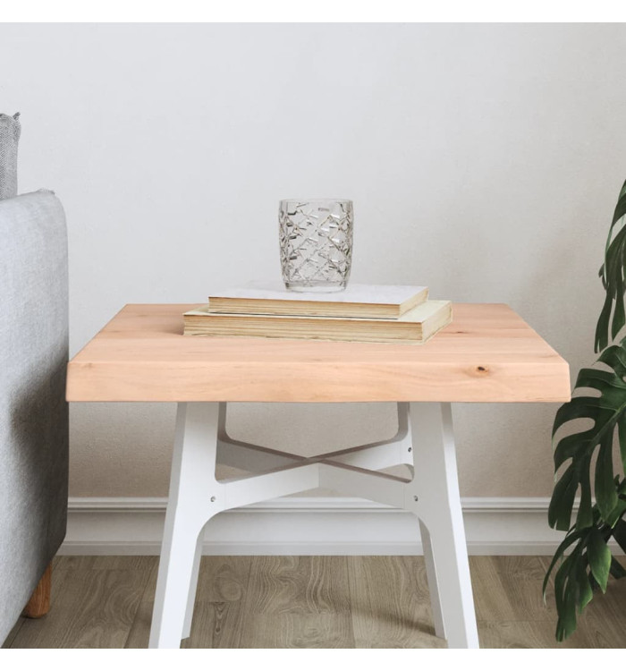 Dessus de table bois massif non traité bordure assortie | Mobilier & Déco