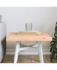 Dessus de table bois massif non traité bordure assortie | Mobilier & Déco