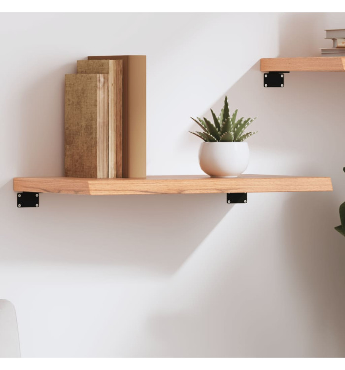 Étagère murale marron clair bois chêne massif traité | Mobilier & Déco